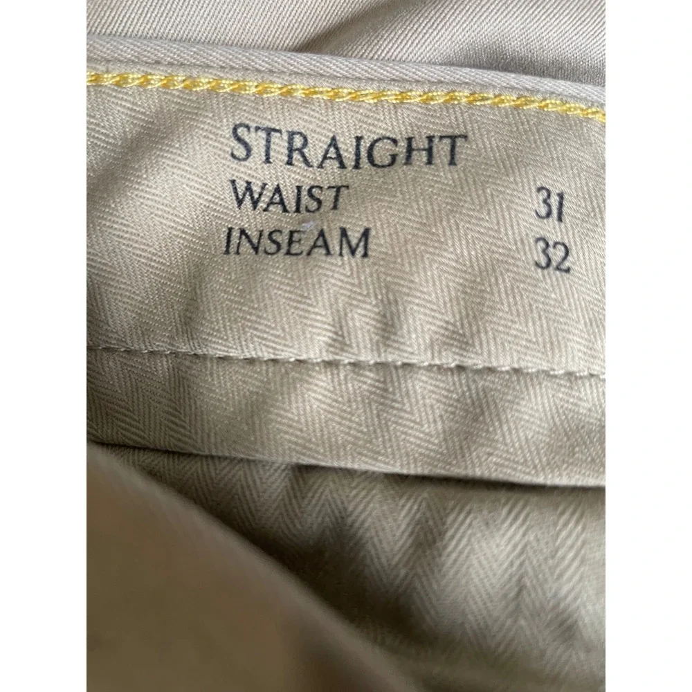 Banana Republic Straight Fit Chinos Khaki Mens‎ Waist 31 Inseam 32
